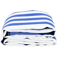 vidaXL Tissu de remplacement pour store bleu et blanc 1000 x 160 cm en polyester