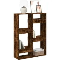 vidaXL Bibliothèque chêne fumé 100x33x135 cm bois d'ingénierie