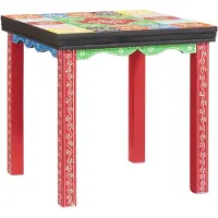 vidaXL Table Gigogne Marron 50 x 50 x 50 cm Bois de manguier massif