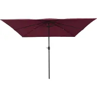 vidaXL Parasol de jardin rouge bordeaux 295 x 295 x 245 cm