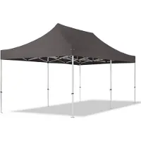 TOOLPORT 3x6 m Tonnelle pliante Alu, PES 800, gris foncé