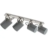 Eglo 98142 Spot "VILLABATE" textile, gris, ampoules excl