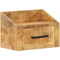 vidaXL Table de nuit 40x30x30 cm en bois brut de manguier