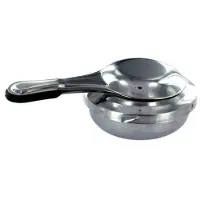 Fackelmann FM Professional 21827 Brûleur à fondue, Brûleur à alcool, Réchaud alcool, Fondue savoyarde, brûleur d'alcool pour fondue, brûleur à alcool gélifié, Acier Inoxydable, Gris, 15,5 cm x 9,7 cm