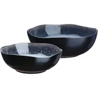 Bjorn Saladier Iris Ø24cm Et Ø28,5cm - 2 Pièces - Bleu Nuit
