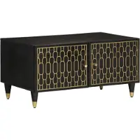 vidaXL Table basse 80x50x40 cm en bois massif de manguier
