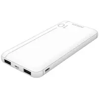 Philips Slim Powerbank mit LED+ Micro-USB Kabel white - Micro (AAA)