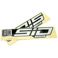 RockShox Autocollants pour fourche Sid 35 Ultimate 29", finition brillante, couleur argentée "Polar", pour fourches de couleur noire brillante.