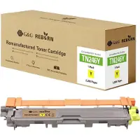 G&G Toner de rechange Brother TN-246Y Compatible Jaune 2200 pages Reborn remanufacturé (Y)