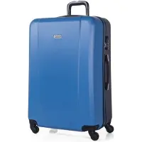 Itaca unisex. 71170-04 Grand sac de voyage XL Rigid 4 Wheelled Trolley Case 71170 bleu, anthracite -75x50x30cm (OSFA), Casuel, Gris, ABS/Pol
