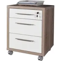 Composad 1 X COMMODE DE BUREAU 3 TIROIRS LIGNE CHANIA