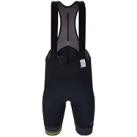 Santini Uci Official World Champion Bib Shorts Noir XS Homme