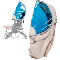 Bub-up Kids Sunshade And Rain Cover For Child Bike Seats Bleu Garçon