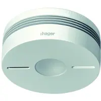 Hager Détecteur de fumée radio TG550A Komfort Q Arrêt de l'alarme IR blanc