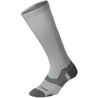 2XU Vectr Merino Light Cusion Full Length Socks Gris EU 38-41 1/2 / 32-37 cm