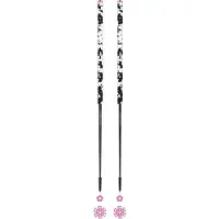 Les batons d'Alain - Bâtons de ski de randonnée - Oh La Vache - Taille 135 cm - Blanc