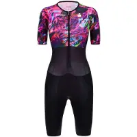 Santini Viper Zephyr X Ironman Short Sleeve Trisuit Violet XL Femme
