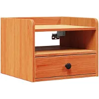 vidaXL Table de chevet avec tiroir Marron cire 38 x 36 x 29,5 cm