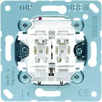 JUNG 539U Bouton-poussoir double, 2 inverseurs