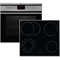 Amica EHC 12761 E Ensemble de cuisinières, plan de cuisson en céramique
