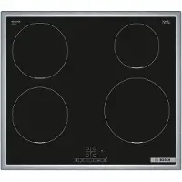 Bosch Serie 4, Table de cuisson à induction, 60 cm, Noir, Avec cadre à poser PIE645BB5E