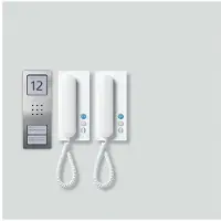 Siedle SET CA 812-2 E/W. Technique de transmission : Câblé. Couleur du produit : acier inoxydable, blanc, Placement : mural (210008739-00)
