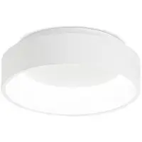Ideal Lux Plafonnier moderne Ziggy Metal Blanc Led 22W 3000K Warm Light