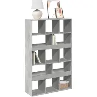 vidaXL Bibliothèque gris béton 100x33x156,5 cm bois d'ingénierie