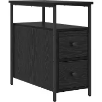 vidaXL Cabinet de chevet Chêne noir 30 x 60 x 60 cm Bois d'ingénierie