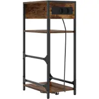 vidaXL Cabinet de chevet Chêne fumé 40 x 27 x 76 cm Bois d'ingénierie