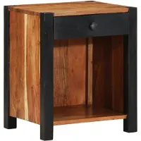 vidaXL Cabinet de chevet 40x35x50 cm en bois massif d'acacia