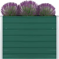 Prolenta Premium Jardinière 100 X 100 X 77 Cm Acier Galvanisé Vert
