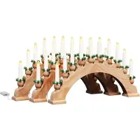 vidaXL Arche de bougies de Noël avec 10 bougies LED, 3 pièces. LED, lumière blanche chaude