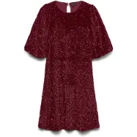 Vero Moda Robe de cocktail 'VMBella' bordeaux