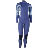 iON Amaze Core 5/4 Mm Woman Long Sleeve Chest Zip Neoprene Suit Bleu XS Femme