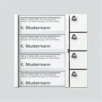 Siedle S. & SÖHNE SIED Module de touches TM612-4W quadruple ancien TM 611-04W 3552