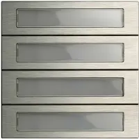 Gira 5534920. type de produit : Call button module, couleur du produit : acier inoxydable, compatibilité de marque : . Largeur : 106,5 mm, Hauteur : 106,5 mm (5534920)