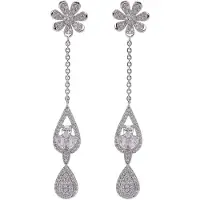 Avant Garde Boucles d'oreilles 'Yulia' argent