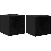 vidaXL Armoire TV noir