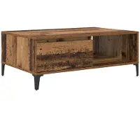 vidaXL Table basse en vieux bois 90 x 60 x 35 cm Bois composite