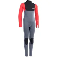 iON Capture 5/4 Mm Junior Long Sleeve Back Zip Neoprene Suit Bleu 8 Years Enfants
