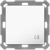 MDT KNX 55 x 55 mm Capteur de température/humidité blanc pur brillant Up, 1 pièce.