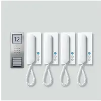 Siedle SET CA 812-4 E/W Edelstahl - Weiß (210008741-00)