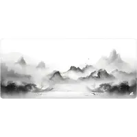 Sharkoon Skiller SGP35 D5 (XXL), Tapis de souris, Blanc, Gris