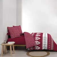 Douceur d'intérieur Parure De Lit Imprimé 100% Coton 260x240 Cm