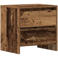 vidaXL Cabinet de chevet avec tiroir Bois ancien 45 x 34 x 44.5 cm