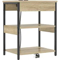 vidaXL Cabinet de chevet Chêne sonoma Bois d'ingénierie