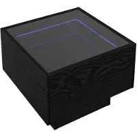 vidaXL Table basse Chêne noir 40 x 40 x 30 cm Bois d'ingénierie
