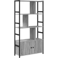 vidaXL Étagère Sonoma gris 80 x 30 x 155.5 cm Bois d'ingénierie