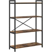 vidaXL Bibliothèque Chêne fumé 80 x 30 x 118 cm Bois d'ingénierie